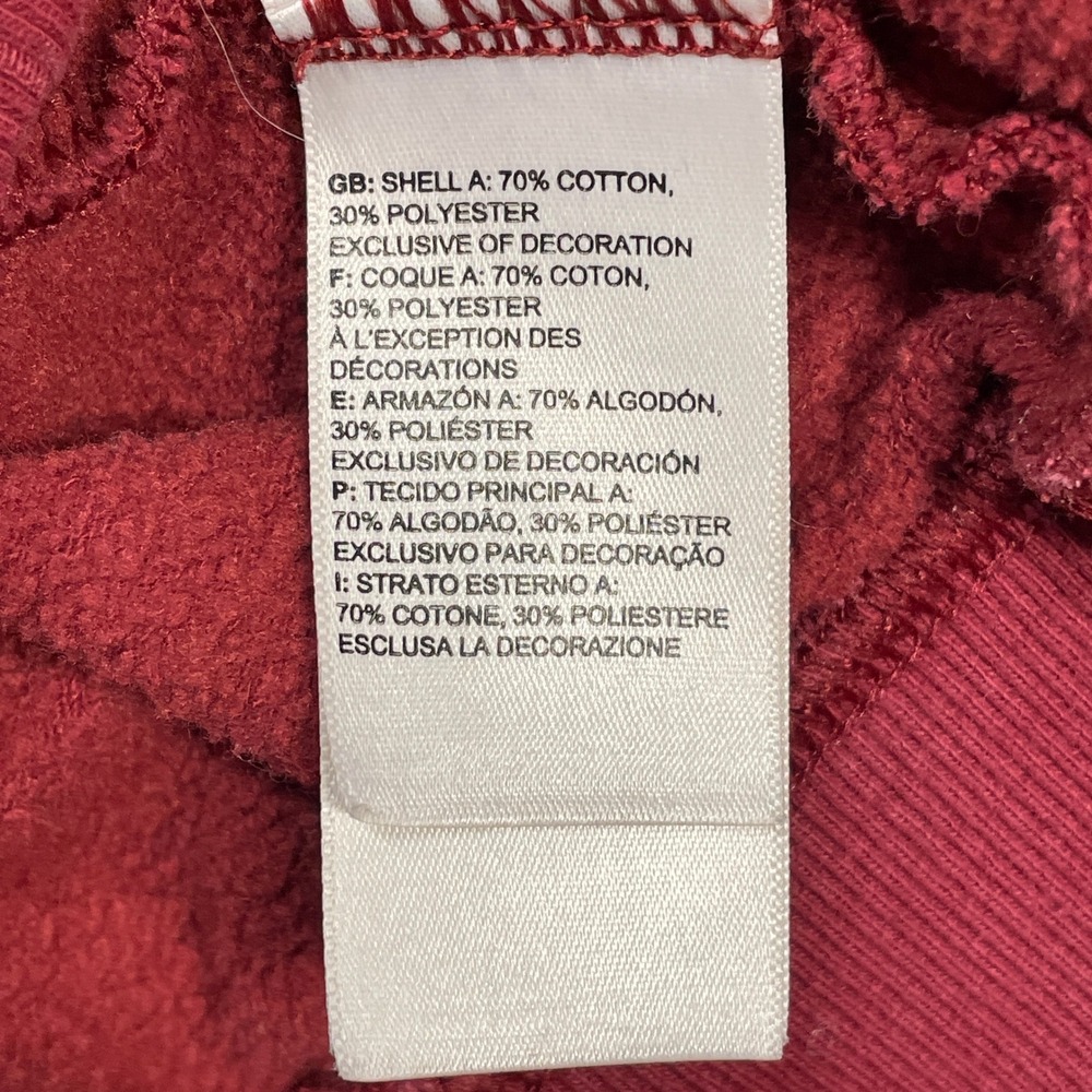 The North Face Hoodie Women Small Burgundy Half Dome Logo Pullover Sweatshirt - Picture 9 of 10